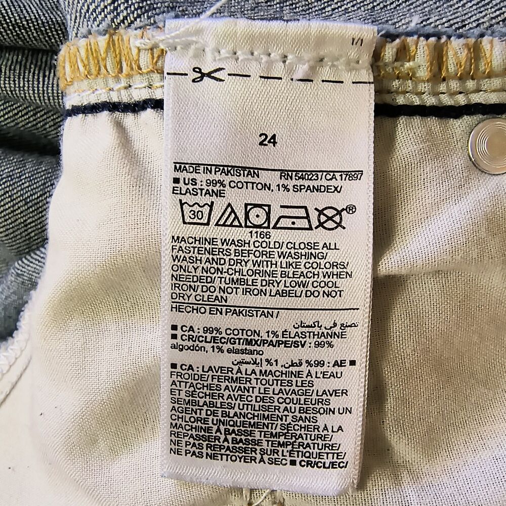 Old Navy Jeans Women's 24 Blue High Rise O.G. Loose Straight Stretch Denim 44x30 - Picture 4 of 4